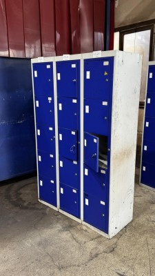 8 Schließfachschränke, 5-türig